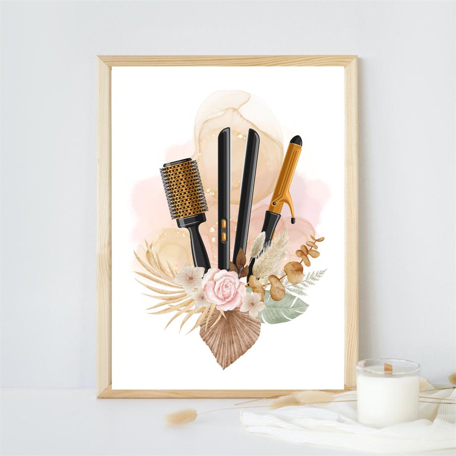 Barbershop Salon Hair Style Club Wall Art Canvas Painting Nordic Posters And Prints Fashion Pictures For Living Room Girl Decor