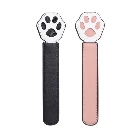 Faux Leather Pat Kitten Paw Design Fine Sewing Comfortable Grip Imitation Leather Racket Couple Adult Products