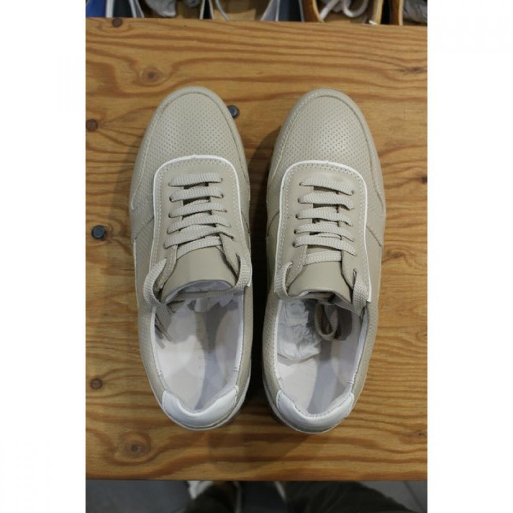 Panikale Mario Mesh Leather Cowhide Casual Sneakers M Ifo04be