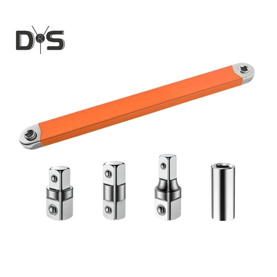 

Удлинитель со смещением, квадратный привод, адаптеры, нержавеющий, устойчивый к коррозии, прочный, универсальный удлинитель, набор инструментов оранжевый