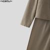 INCERUN Men Lapel One Sleeve Buttons Up Irregular Gothic Long Cardigan Vest