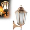 Retro Outdoor Hexagonal Wall Lamp With Copper Finish And Waterproof Led Technology