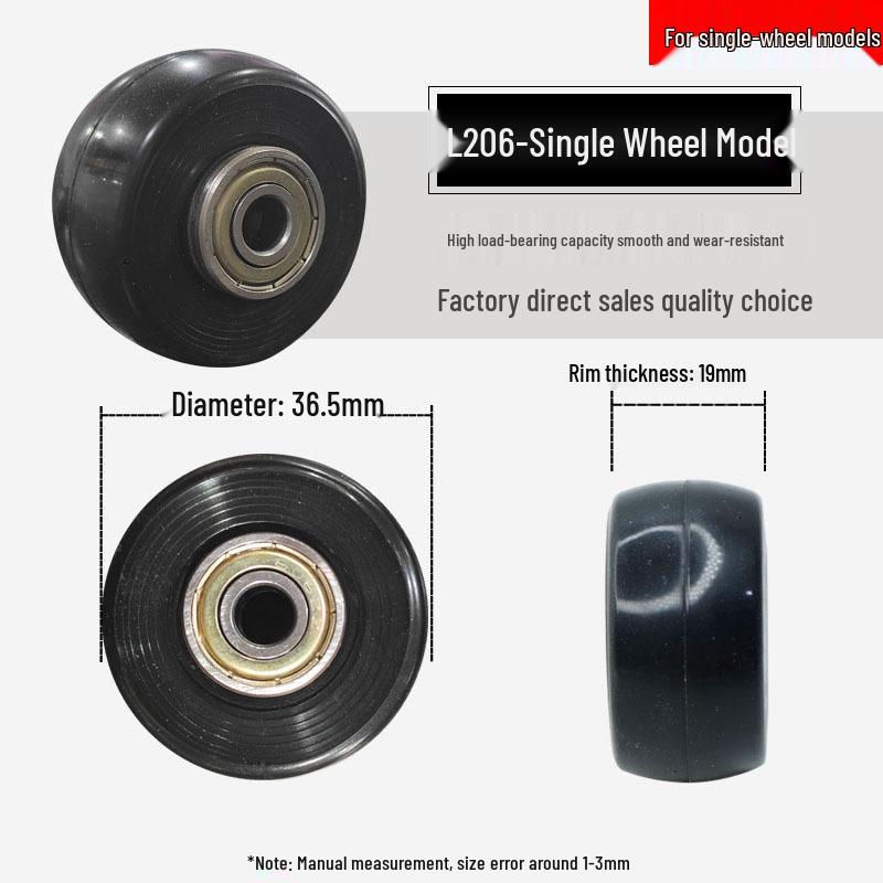 Universal Wheel Replacement for Luggage Suitcase: Leather Caster Rubber Roller Rim Repair Accessories