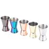 New 304 Stainless Steel Measure Jigger Dual Shot Japanese-Style Cocktail Shaker 1/2-1oz Cocktail Mug Drinking Spirit