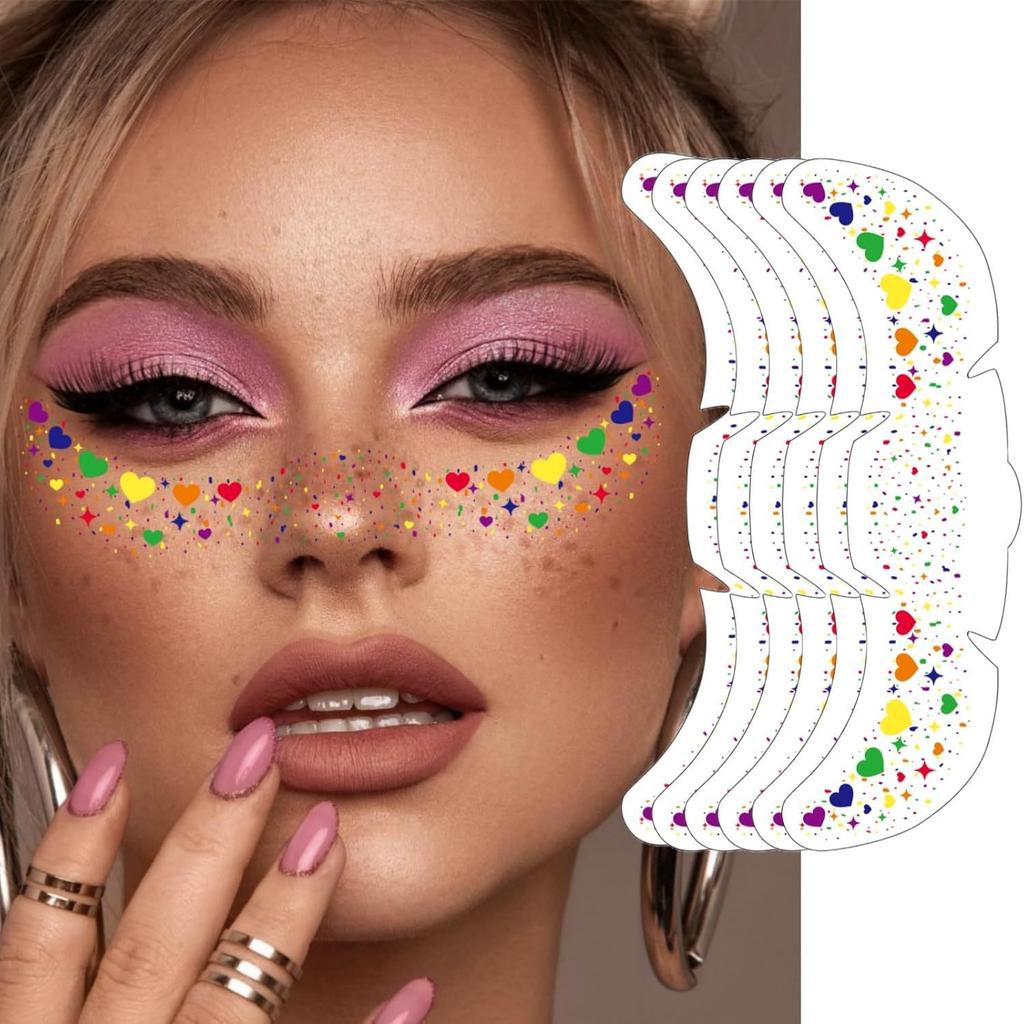 Tattoo Sticker Set Simulation Freckle Makeup Sticker Bronzing Hot Silver Face Sticker
