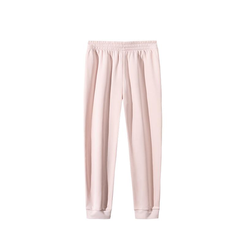 Anta Comfortable Versatile Breathable Knitted Sports Pants Women Bottoms Winter-Pink 962517307N-4