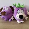 Courage Eggplant Plush Toy Soft Stuffed Purple Cowardly Dog Doll Comforting Gift For Anime Fans Collectors Home Decor