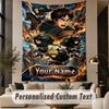 Custom Text Printed Tapestry Attack On Titan Pattern Large Wall Hanging Indoor Room Decor