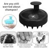Silicone Brush Scalp Head Washing Hair Curly Hairbrush Pocket Professional Smooth Cleaning Massage Gifts for Girls
