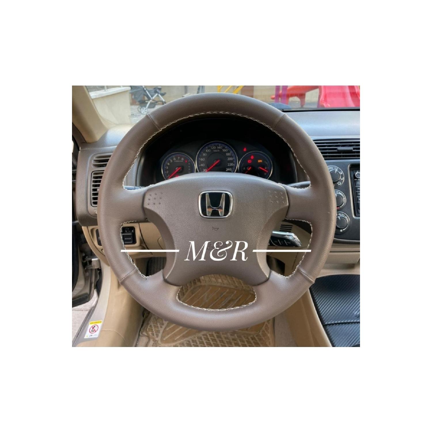 

Honda Civic Vtec 2 Оригинальный бежевый кожаный чехол на руль с покрытием