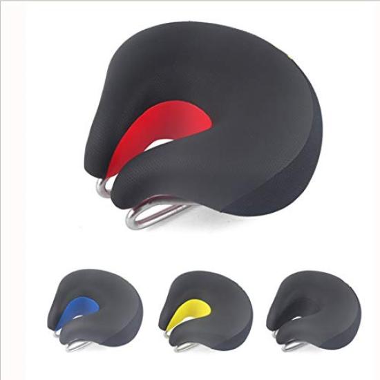 Poilee Bicycle Shock Ergonomic Comfortable for Available for Weekday A038 Saddle, Soft, Absorbing, Design, Cycling, Use, (Black)