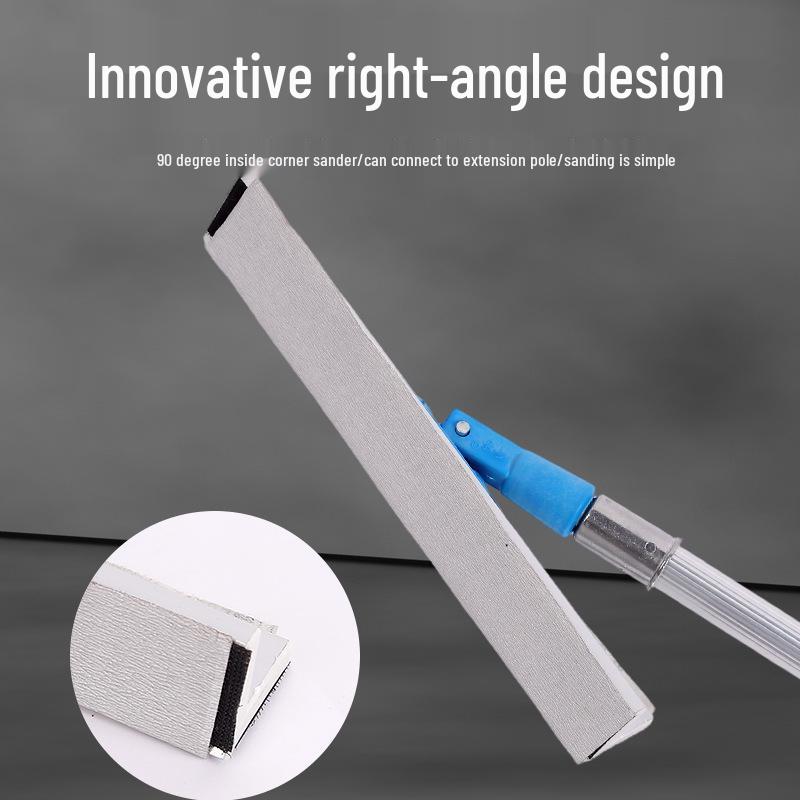 Self-Adhesive Right-Angle Sandpaper Holder and Scraper for Inside Corners