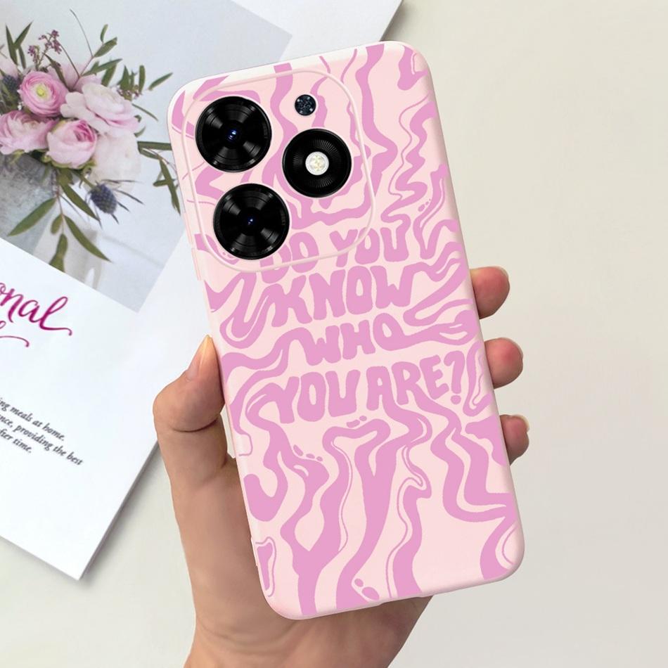 For Tecno Spark Go 2024 Case Cute Flower Love Pattern Candy Color Soft Silicon Slim Phone Back Cover For Spark Go (2024) BG6