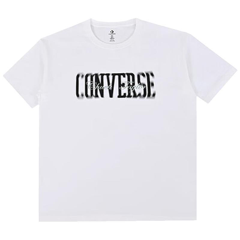 Converse T Shirts Men s White Crew Neck Moderate MCH620-001 S