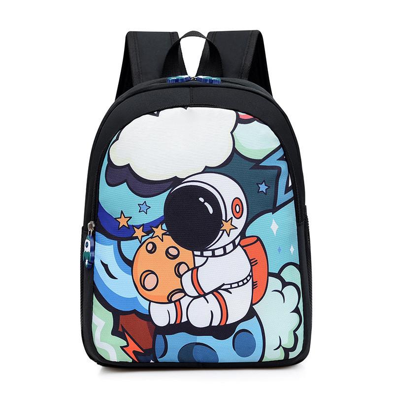

High-quality Nylon Adorable Cartoon Astronaut Kindergarten Backpack For Boys And Girls