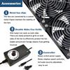 120mm 3000RPM Fan Cooling with Controller 12cm 12V 220V Btc Machine Chassis Workstation Cabinet Radiator Server Fan