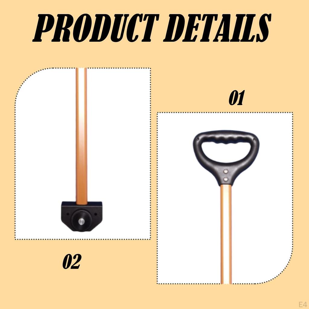 Cart Trolley Handle Aluminum Alloy Replacement Accessories Shopping