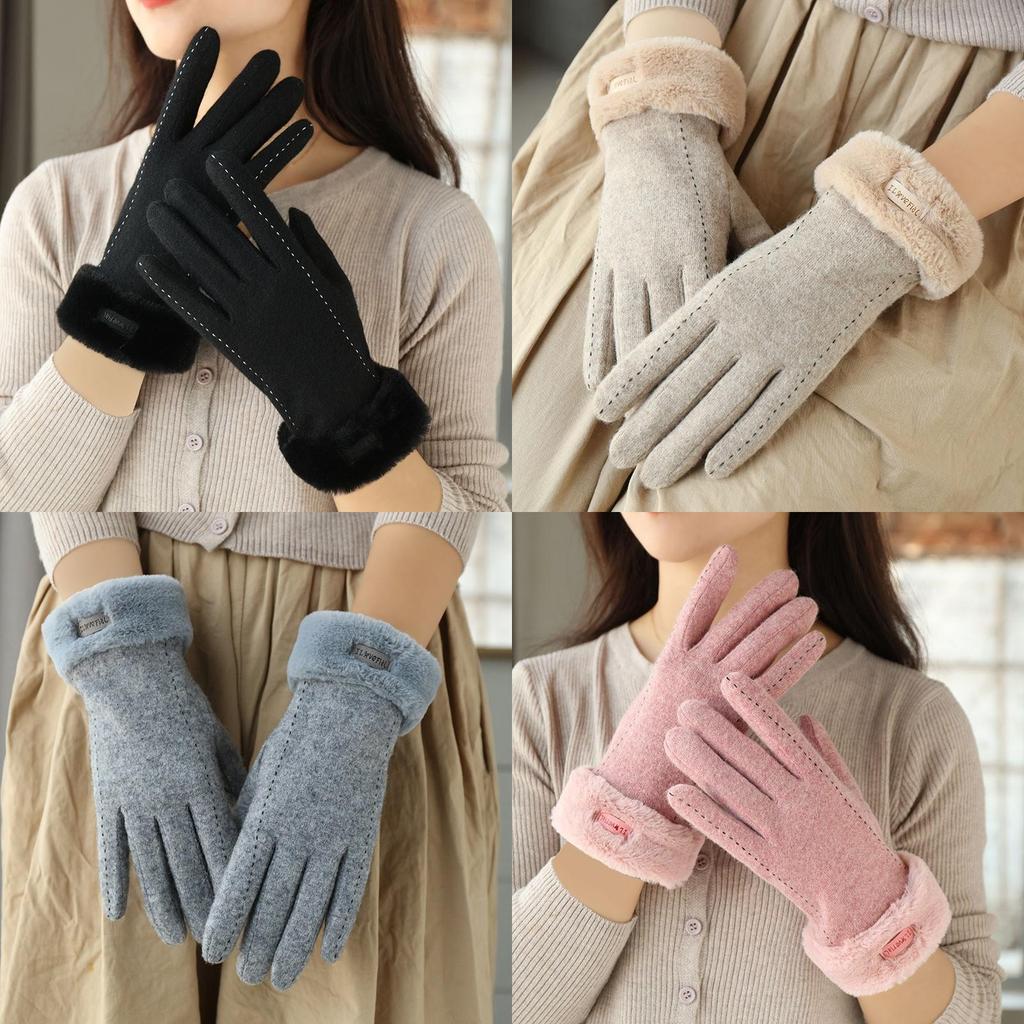 Cashmere Womens Touch Screen Gloves For Winter Warmth With Windproof Protection For Commuting