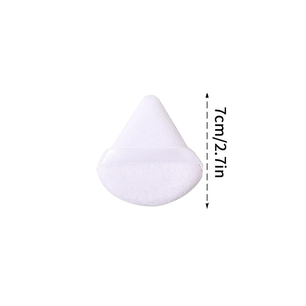 2 Pieces of Black and White Triangular Powder Puff, Super Soft Makeup Sponge Powder Puff, Specially Designed for Daily Touch-up