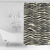 Concise Black Wave Line Shower Curtains Waterproof Bath Curtains Home Decor Modern Luxury Bathroom Curtain