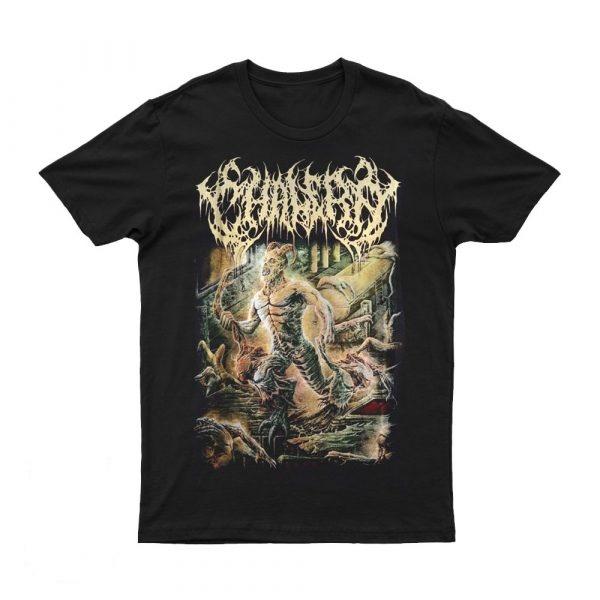 2025 New CHALER - HUMAN Printed Unisex Street Fashion Trend Short Sleeved Pure Cotton Round Neck