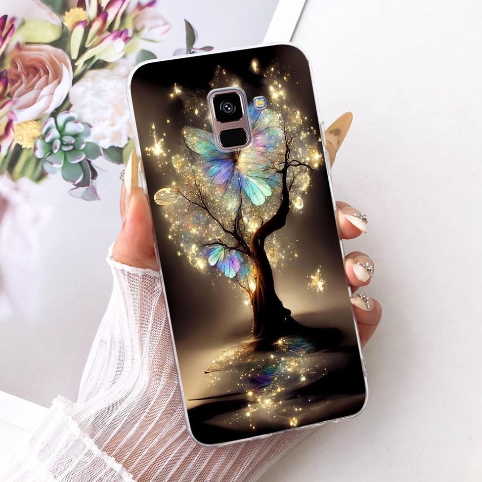 Clear Casing For Samsung Galaxy A8 Plus 2018 SM-A730F Phone Case For Samsung A8 Plus 2018 Cover Cute Fashion Funny Cool Painted