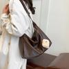 Soft Faux Leather Crossbody Bag for Women Vintage Style Tote Bucket Handbag Large Capacity