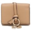 Chloe Alphabet Mini CHC21WP946 F57 26X Tri-fold Wallet, Beige, Women's, [Used]
