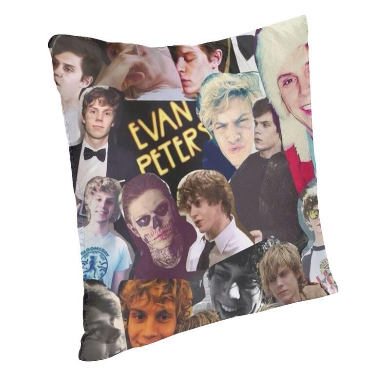 Cool Actor Star Movie Evan Peters Square Throw Pillow Case Decoration 3D Double Side Printed Cushion Cover for Car