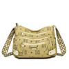 Women's Bag Printed Multi-Layer Shoulder Crossbody Bag Middle-Aged Mother's Bag
