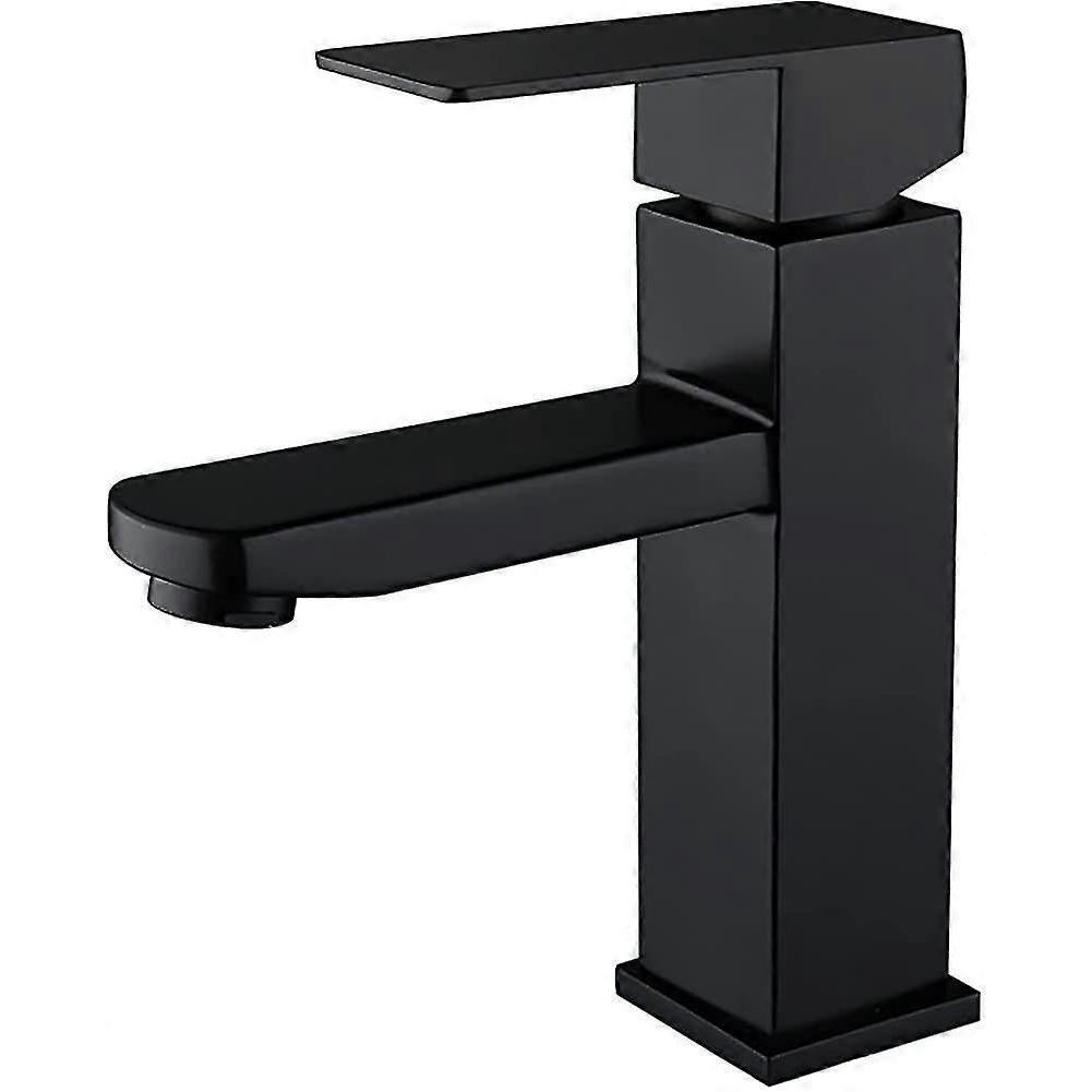 Black Bathroom Faucet Single Handle, Single Hole Bathroom Sink Faucet, Rv