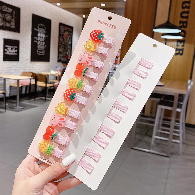 Barrette bec de canard dessin animé pour enfants - Été 2021 Épingle à cheveux en résine plastique pour filles