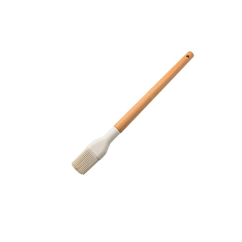 10-teiliges milchig-weißes Silikon-Küchenset mit antihaftbeschichteten Utensilien und Aufbewahrungseimer