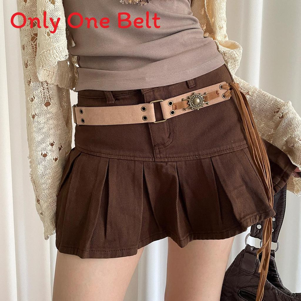 

Leather Belt For Women With Vintage Finish For Casual Dresses хаки