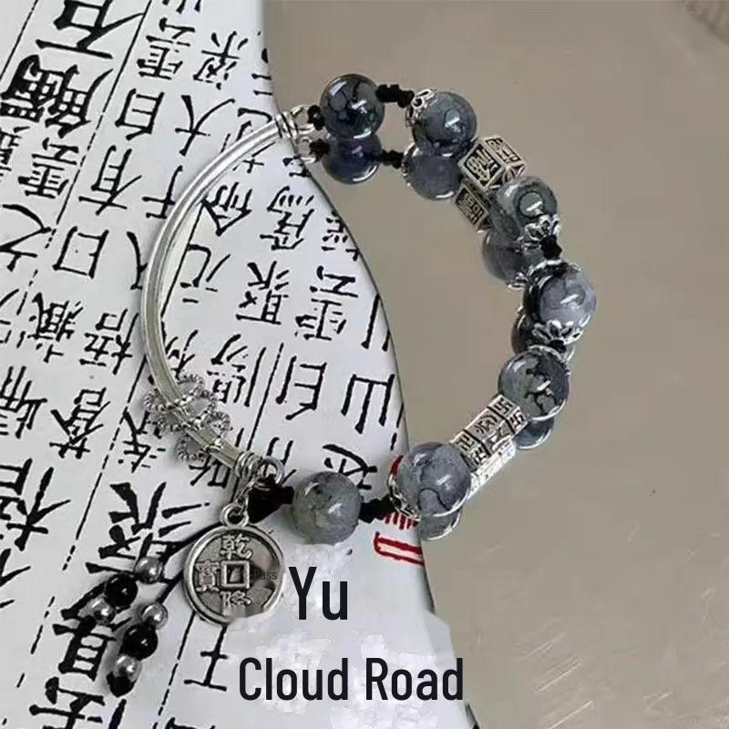 Wenwan Jiaren: Nuovo Bracciale Loto di Bambù 2024 per Donna - Design Intrecciato Retro Stile Nazionale Cool