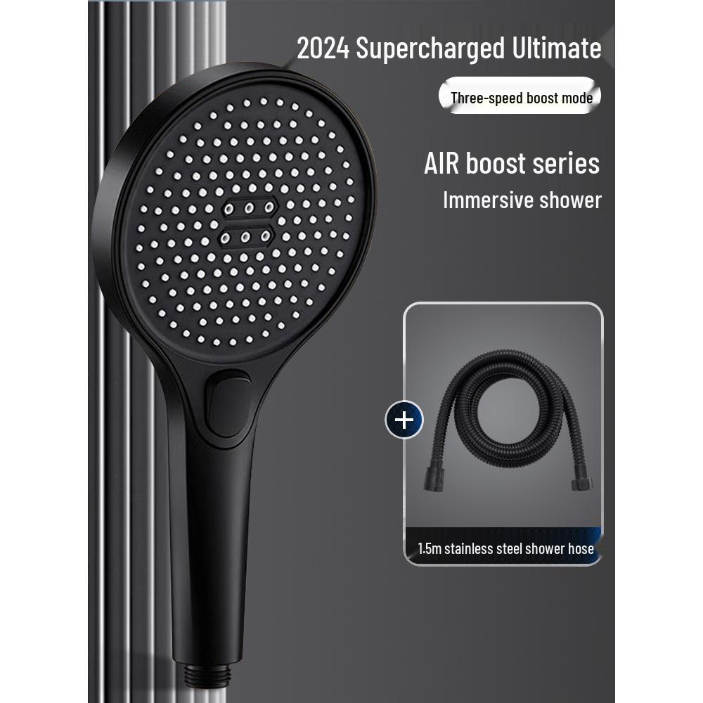 German High-Pressure Rainfall Shower Head Set - Extra Strong Water Output for Household Bathrooms