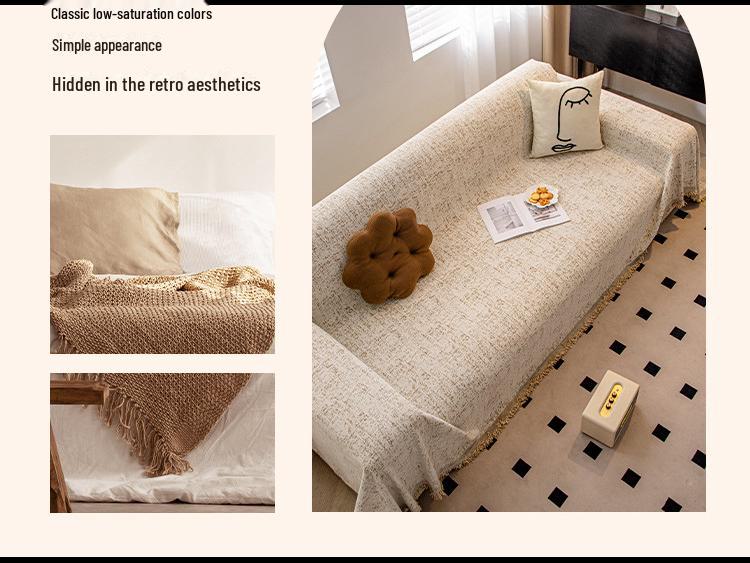 Prémiový potah na pohovku z žinylky: Univerzální deka pro celý rok 2024