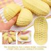 Cute Pea Nut Stress Relief Ball Fun Party Favors Soft Sensory Squeeze Toys for Adults Kids Teen Student Office Home Travel