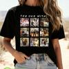 Damen Friends TV-Show Ikonische Charaktere T-Shirt Central Perk Gang Friends Aufdruck Rachel Ross Joey Chandler Phoebe Lässiges Oberteil