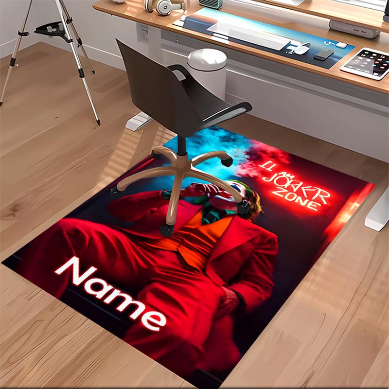 Custom personalization Joker Print Area Rug - Soft, Washable Non-Slip Indoor Mat,Living Room,Home&Office Decorative Rug