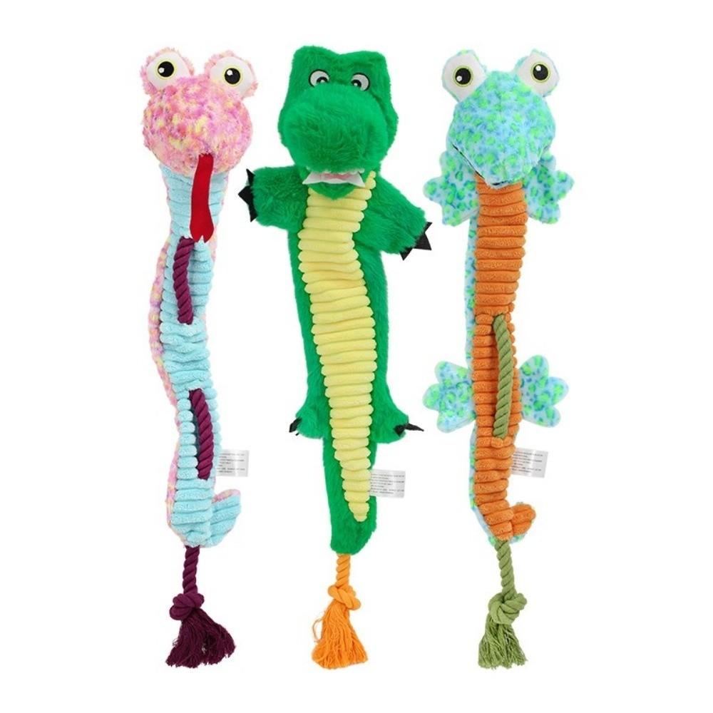 Durable Squeaky Dog Chew Toys Soft Plush Chew Proof Dog Toy Dog Squeaky Toy  Aggressive Chewers
