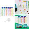 Color Matching Counting Toy Montessori Toys Test Tube with Stand for Age 3 4 5 6 7