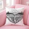 Western Drama Hit Y-Yellowstone Cushion Cover Pillow Case Soft Friendly Fabric & Concealed Zipper