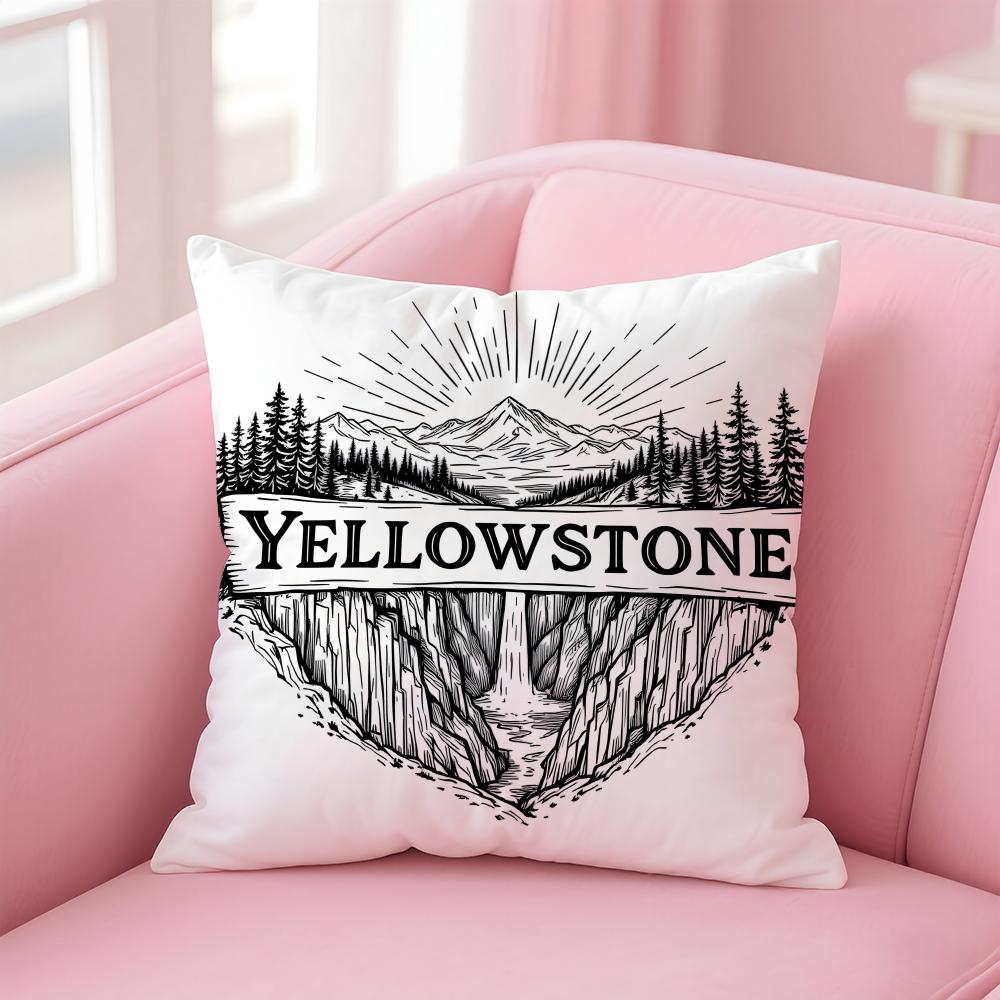 

Western Drama Hit YYellowstone Cushion Cover Pillow Case Soft Friendly Fabric Concealed Zipper 30X30cm
