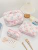 Simple Fresh Makeup Bag Large Capacity Multifunctional Cosmetic Storage Bag Portable Travel Toiletry Pouch for Cosmetics Brushes Toiletries Daily Use