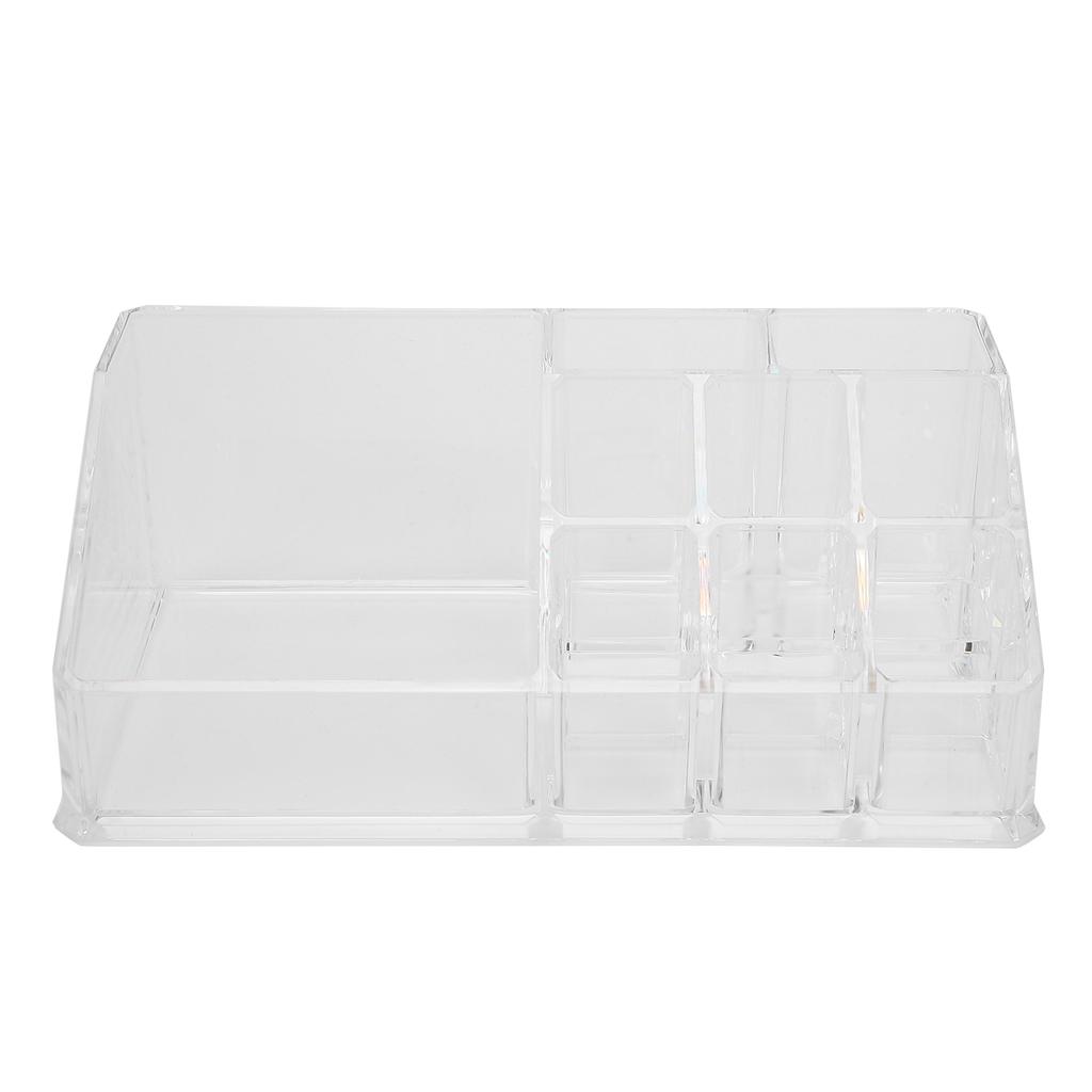 Transparent Makeup Storage Box Set TwoTier Box Jewelry Lipstick Organizer Display Holder