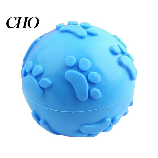 Squeaky Dog Ball Raised Texture Chew Toy Dogs Teeth Cleaning Bite-resistant Relieves Boredom And Anxiety for Puppy Teething Fetch Game Wear-resistant