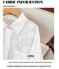 Plus Size Women's Long-Sleeved Summer Shirt - Slimming, Fresh, and Casual Design for 300 Jin 