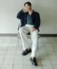 MINDBRIDGE [Premium] Adjust Semi-Wide Texture Variation Pants - 2 Colors