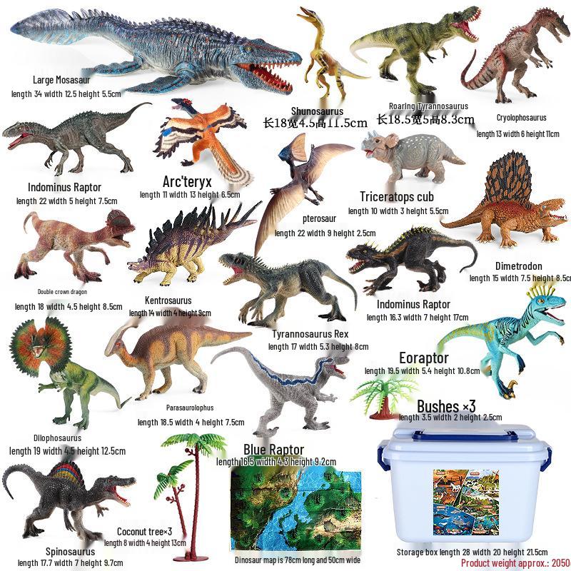 Kids' Volcano Model with Dinosaurs & Animal Scene – Sandbox, Fish Tank, or Desk Decoration